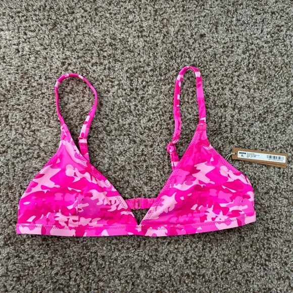 SKIMS Pink Camo Bikini Top - Picture 3 of 3